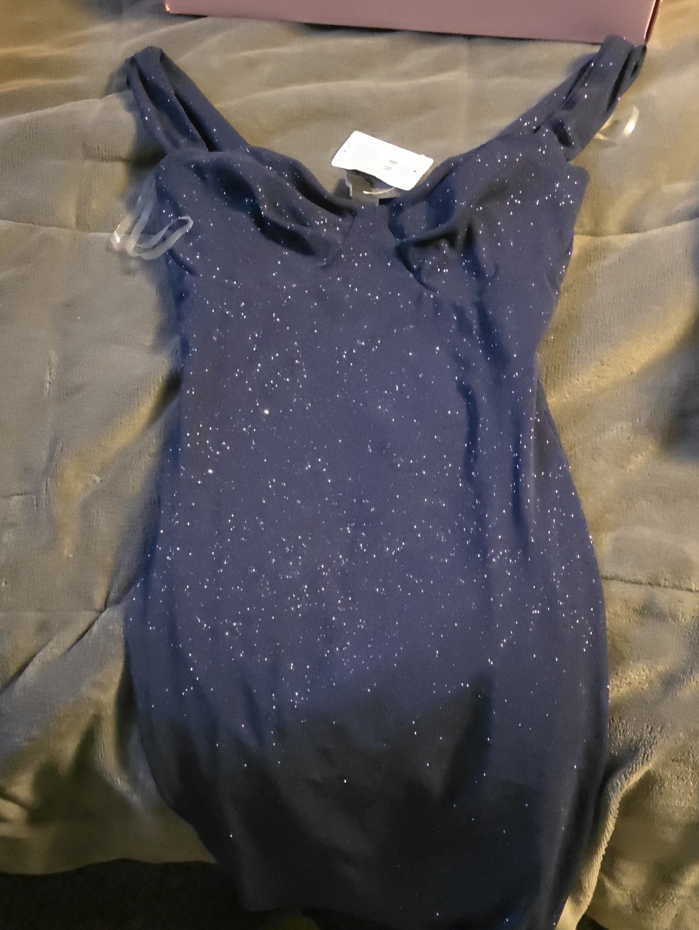 Windsor Navy Sparkle Bodycon Mini Dress